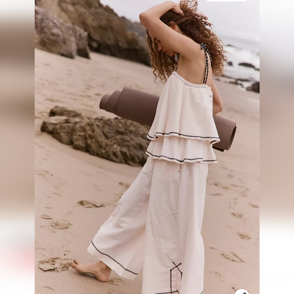 Free People Movement Warm Down One Piece Ivory Size Small New With Tags